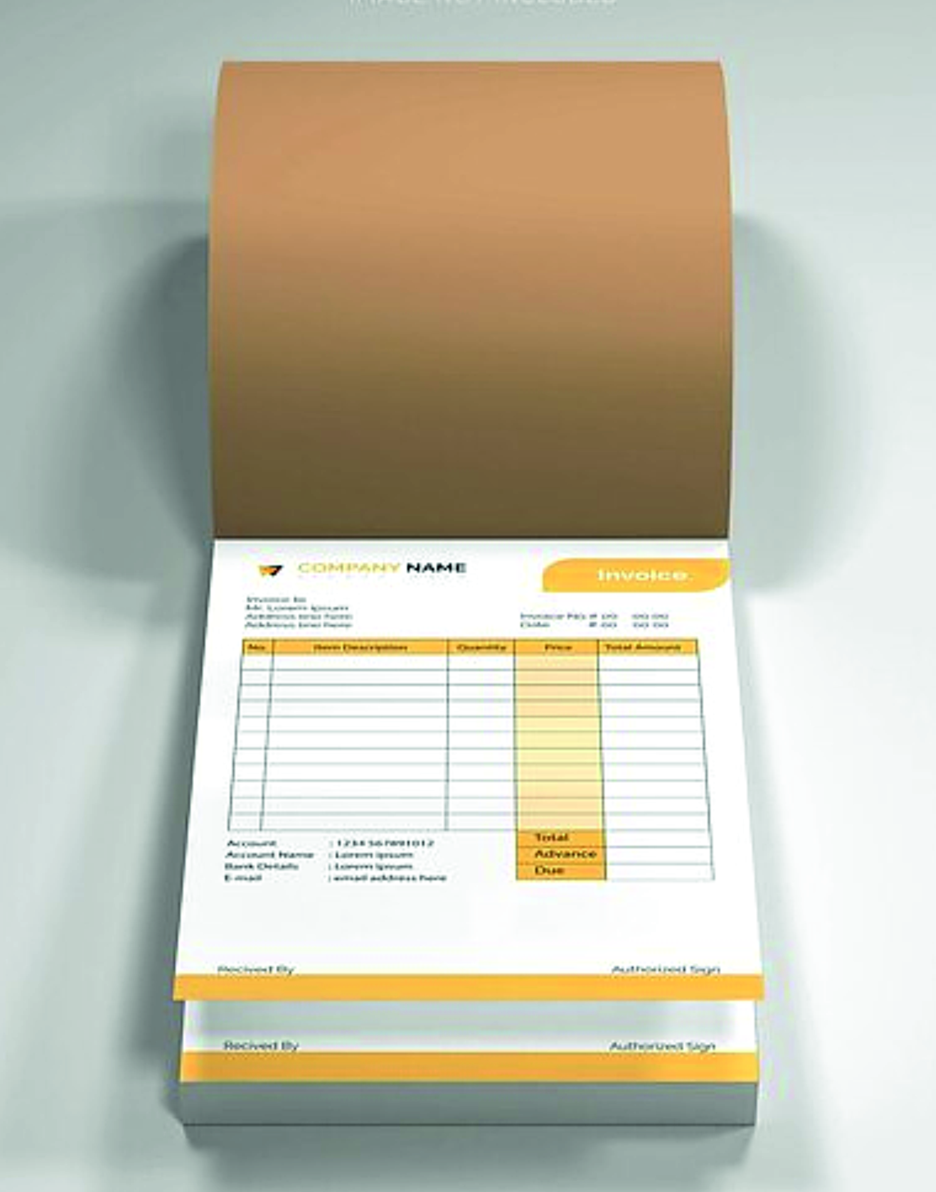 Business Forms (Invoice/Receipt Booklet)