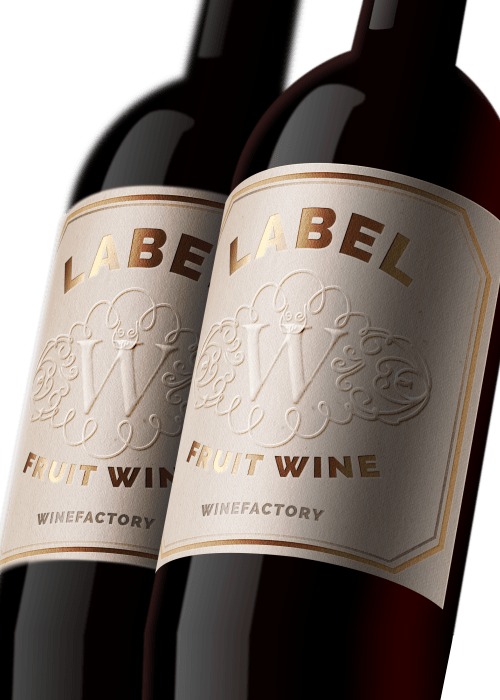 Wine bottles label