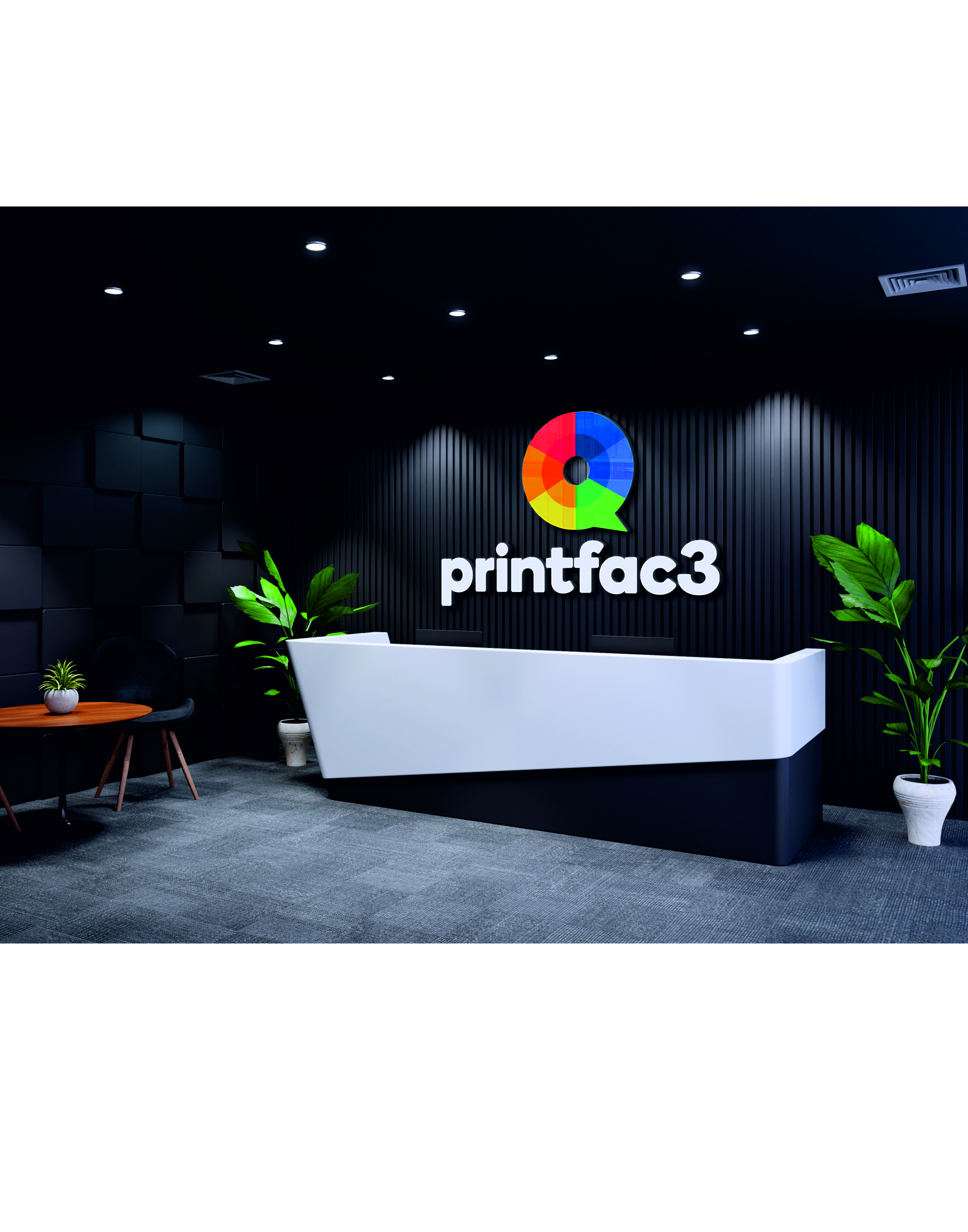 Reception Logo Signage