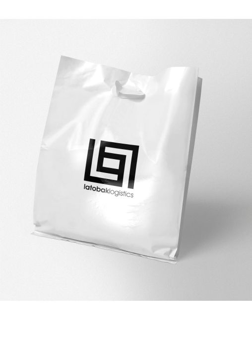 one color print branded nylon bag