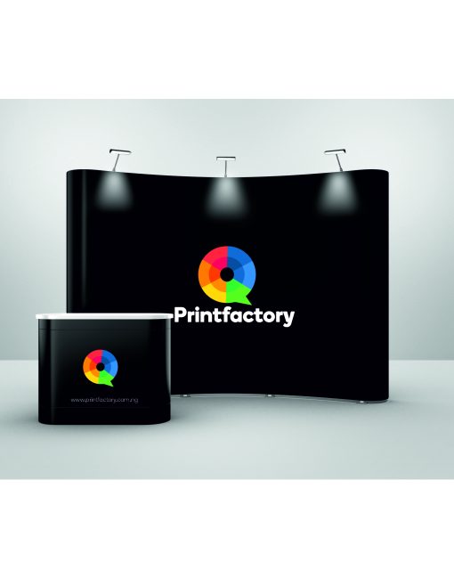Curved Pop Up Banner Display Stand (3x4m)